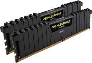 Corsair Vengeance LPX, DDR4, 32GB(2x16GB) 2400MHz, CL14, черный (CMK32GX4M2A2400C14) цена и информация | Объём памяти (RAM) | hansapost.ee