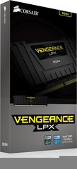 Corsair Vengeance LPX DDR4, 16GB, 3000MHz, CL16 (CMK16GX4M1D3000C16) цена и информация | Объём памяти (RAM) | hansapost.ee