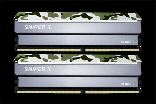 G.Skill Sniper X DDR4, 2x16GB, 3000MHz, CL16 (F4-3000C16D-32GSXFB) hind ja info | Operatiivmälu | hansapost.ee