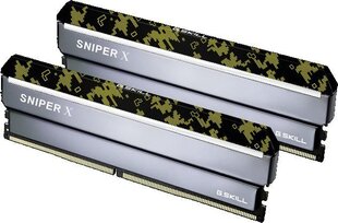 G.Skill Sniper X DDR4, 2x8GB, 3200MHz, CL16 (F4-3200C16D-16GSXKB) hind ja info | Operatiivmälu | hansapost.ee