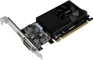 Gigabyte GeForce GT 730 2 ГБ GDDR5 (64 бит), DVI-I, HDMI, BOX (GV-N730D5-2GL) цена и информация | Для видеокарт | hansapost.ee