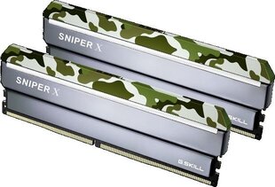 G.Skill Sniper X DDR4, 2x8GB, 3200MHz, CL16 (F4-3200C16D-16GSXFB) hind ja info | Operatiivmälu | hansapost.ee