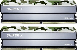 G.Skill Sniper X DDR4, 2x8GB, 3200MHz, CL16 (F4-3200C16D-16GSXFB) цена и информация | Объём памяти (RAM) | hansapost.ee
