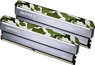 G.Skill Sniper X DDR4, 2x16GB, 3200MHz, CL16 (F4-3200C16D-32GSXFB) hind ja info | Operatiivmälu | hansapost.ee