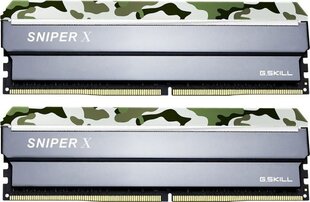 G.Skill Sniper X DDR4, 2x16GB, 3200MHz, CL16 (F4-3200C16D-32GSXFB) hind ja info | Operatiivmälu | hansapost.ee