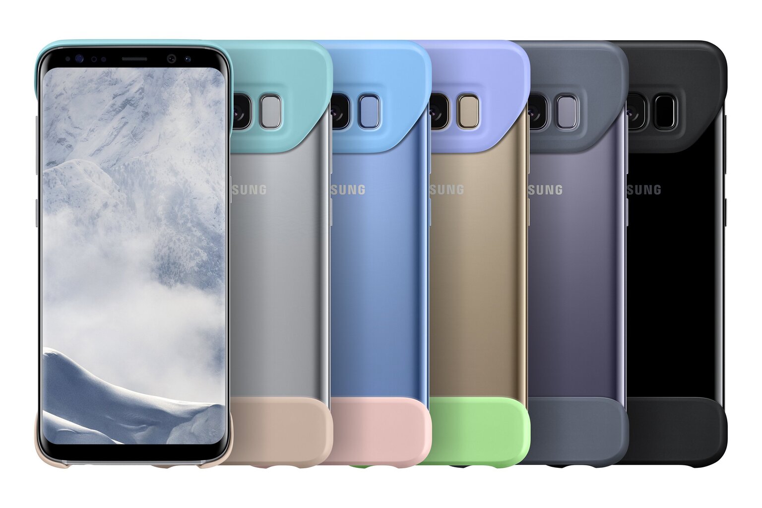 Kaheosaline ümbris sobib Samsung Galaxy S8 G950, lilla цена и информация | Telefonide kaitsekaaned ja -ümbrised | hansapost.ee