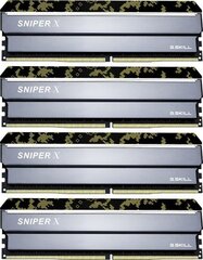 G.Skill Sniper X DDR4, 4x8GB, 2400MHz, CL (F4-2400C17Q-32GSXK0 hind ja info | Operatiivmälu | hansapost.ee