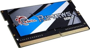 G.Skill Ripjaws DDR4 SODIMM 4GB 2400MHz CL16 (F4-2400C16S-4GRS) цена и информация | Объём памяти (RAM) | hansapost.ee
