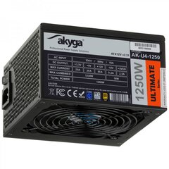 Akyga ATX 1250W 80+ Gold (AK-U4-1250) hind ja info | Toiteplokid | hansapost.ee