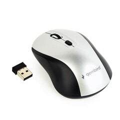 Gembird MUSW-4B-02-BS, черный/серебристый цена и информация | Компьютерные мыши | hansapost.ee