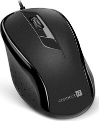 Connect IT CMO-1200-BK, черный цена и информация | Мыши | hansapost.ee