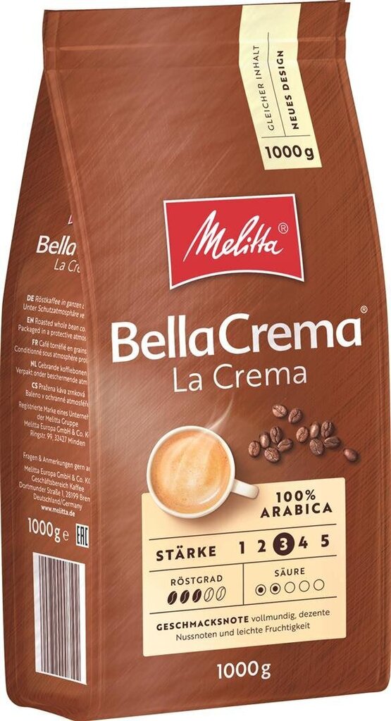 Kohvioad BellaCrema Cafe La Crema, Melitta цена и информация | Kohv ja kakao | hansapost.ee