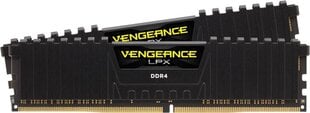 Corsair Vengeance LPX DDR4, 16GB(2x8GB), 2133MHz, CL13, Black (CMK16GX4M2A2133C13) цена и информация | Объём памяти (RAM) | hansapost.ee