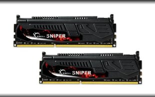 G.Skill DDR3 8GB (4GBx2), 1866MHz, Sniper Dual (F3-14900CL9D-8GBSR) цена и информация | Объём памяти (RAM) | hansapost.ee