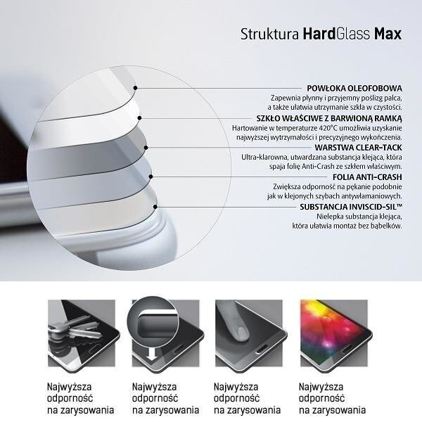 3MK HardGlassMax iPhone XS Max Black цена и информация | Ekraani kaitseklaasid ja kaitsekiled | hansapost.ee