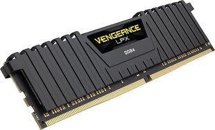 Corsair Vengeance LPX DDR4, 2x8GB, 2400MHz, CL16 (CMK16GX4M2Z2400C16) цена и информация | Объём памяти (RAM) | hansapost.ee