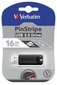 Mälupulk Verbatim USB DRIVE 3.0 16GB PINSTRIPE BLACK hind ja info | Mälupulgad | hansapost.ee