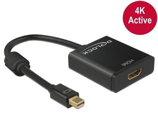 Delock Adapter mini Displayport 1.2 male > HDMI female 4K Active черный цена и информация | Адаптеры, USB-разветвители | hansapost.ee