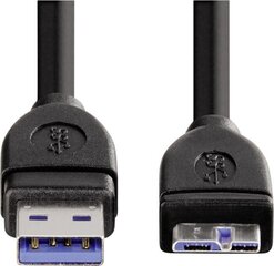 Кабель микро USB Hama, 1,8 м цена и информация | Кабели и провода | hansapost.ee