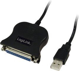 LogiLink USB - DSUB-25pin, 1.5м цена и информация | Адаптеры, USB-разветвители | hansapost.ee