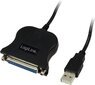 LogiLink - Adapter USB do DSUB-25pin, 1,5m цена и информация | USB adapterid ja jagajad | hansapost.ee