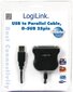 LogiLink - Adapter USB do DSUB-25pin, 1,5m цена и информация | USB adapterid ja jagajad | hansapost.ee