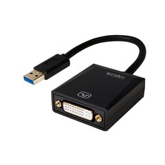LogiLink — адаптер USB3.0 на DVI цена и информация | Адаптеры и USB-hub | hansapost.ee