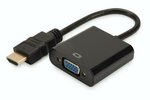 Аудио-видео адаптер Digitus HDMI типа A на VGA, FHD, аудио 3,5 мм MiniJack