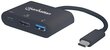 Manhattan 152037 цена и информация | USB adapterid ja jagajad | hansapost.ee