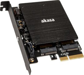 AKASA AK-PCCM2P-03 цена и информация | Адаптеры и USB-hub | hansapost.ee
