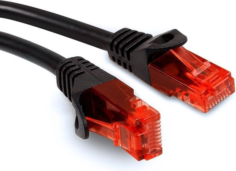 Maclean MCTV-740 Patchcord UTP cat6 Cable plug-plug 1m black hind ja info | Juhtmed ja kaablid | hansapost.ee