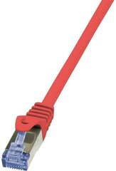LOGILINK - Patch кабель Cat.6A 10G S/FTP PIMF PrimeLine красный 3м цена и информация | Кабели и провода | hansapost.ee