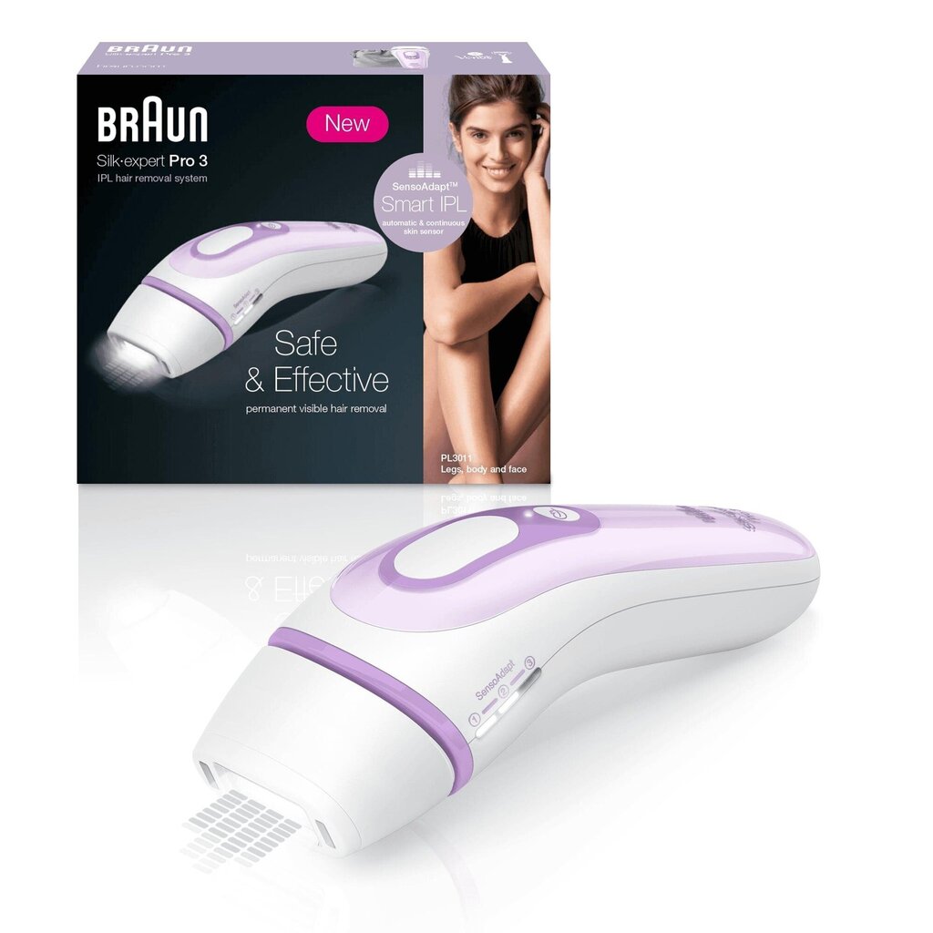 Braun Silk-Expert Pro 3 PL3012 IPL hind ja info | Raseerijad, epilaatorid ja fotoepilaatorid | hansapost.ee