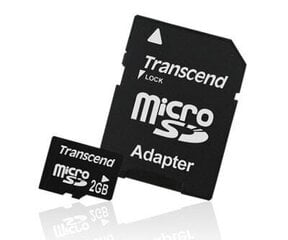 Карта памяти MICRO SD 2GB/TS2GUSD TRANSCEND цена и информация | Карты памяти для телефонов | hansapost.ee