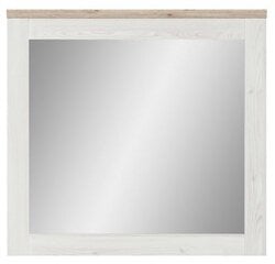 Зеркало Romance, белое/коричневое цена и информация | Подвесные зеркала | hansapost.ee