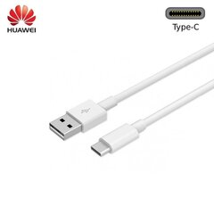 Универсальный Huawei AP51 USB на Type-C 3.1 Qualcom Quick Charge 3.0 и кабель данных 1 м, белый (OEM) цена и информация | Кабели для телефонов | hansapost.ee