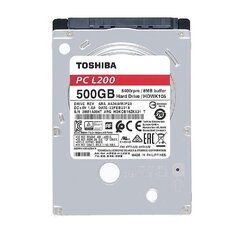 Toshiba L200 500GB SATA3 (HDWK105UZSVA) цена и информация | Внутренние жёсткие диски (HDD, SSD, Hybrid) | hansapost.ee