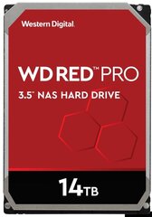 Draiv server WD Red Pro WD141KFGX (14 TB HDD 14 TB; 3,5 Inch; SATA III; 256 MB; 7200 p/min) hind ja info | Sisemised kõvakettad | hansapost.ee