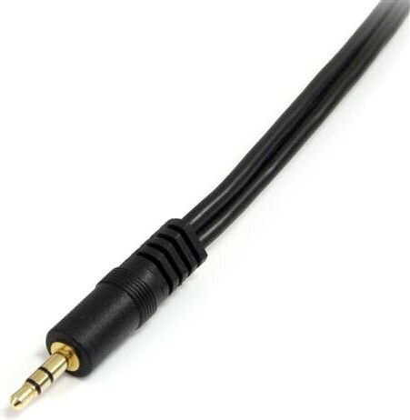 Audiojuhe (3.5 mm) Jagamisjuhe Startech MUY1MFF   Must 0,15 m hind ja info | Juhtmed ja kaablid | hansapost.ee