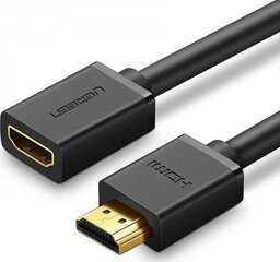 Кабель HDMI FullHD Ugreen HD107, 3D, 1 м, черный цена и информация | Кабели и провода | hansapost.ee