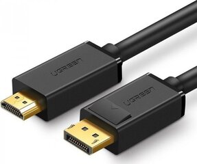 Кабель Ugreen DP101 DP - HDMI, FullHD, 5 м, черный цена и информация | Кабели и провода | hansapost.ee
