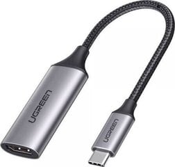 Переходник Ugreen CM297 USB-C на HDMI, 4K 60Hz, серый цена и информация | Адаптеры и USB-hub | hansapost.ee