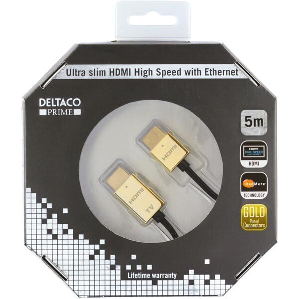 Deltaco, HDMI, 5 m hind ja info | Juhtmed ja kaablid | hansapost.ee