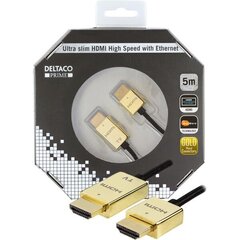 DELTACO DELTACO Prime HDMI-1045-K - HDMI med E hind ja info | Juhtmed ja kaablid | hansapost.ee