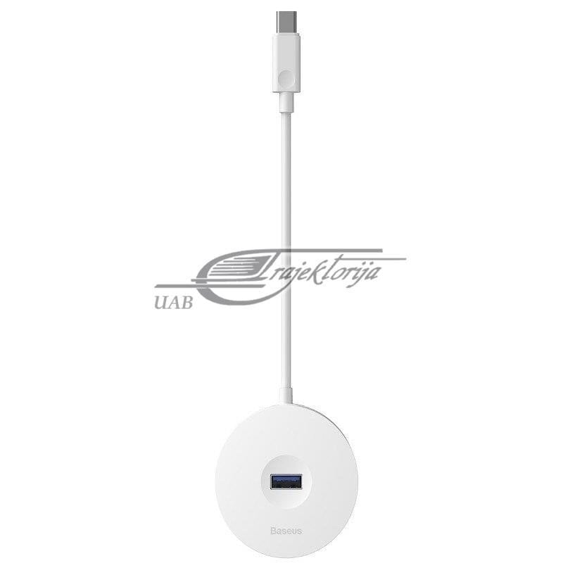 Hub USB-C 4w1 Baseus 15cm Valge hind ja info | USB adapterid ja jagajad | hansapost.ee