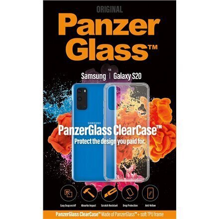 Samsung Galaxy S20 ümbris PanzerGlass™ ClearCase™ hind ja info | Telefonide kaitsekaaned ja -ümbrised | hansapost.ee