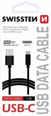 Swissten Универсальный Quick Charge 3.1 USB-C USB Кабель данных 1.2м черный цена и информация | Borofone 43757-uniw | hansapost.ee