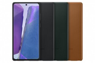Leather cover for Samsung Galaxy Note 20/ Note 20 5G Green hind ja info | Telefonide kaitsekaaned ja -ümbrised | hansapost.ee