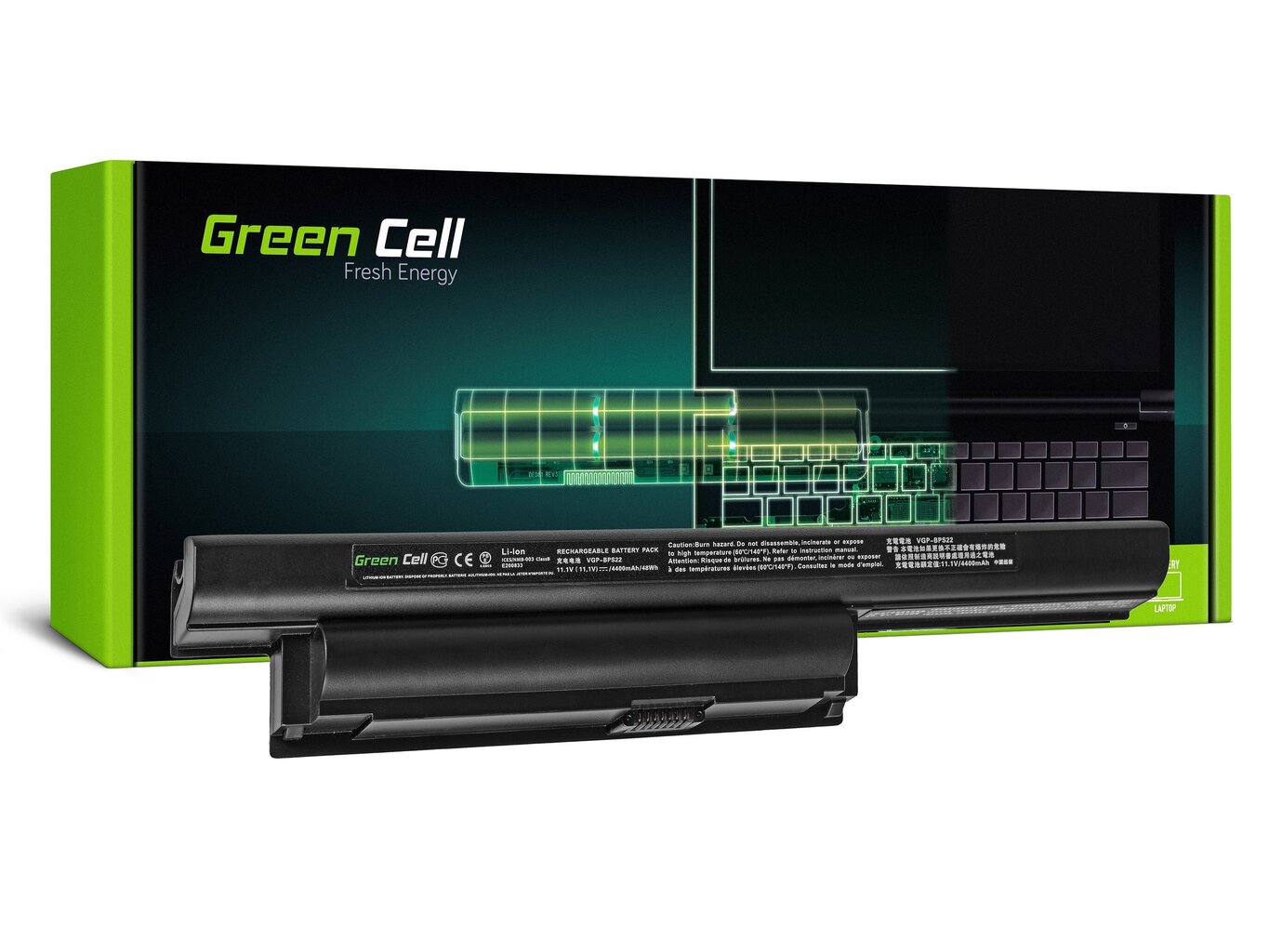 Sülearvuti aku Green Cell Laptop Battery for Sony VAIO PCG-71211M PCG-61211M PCG-71212M цена и информация | Sülearvuti akud | hansapost.ee