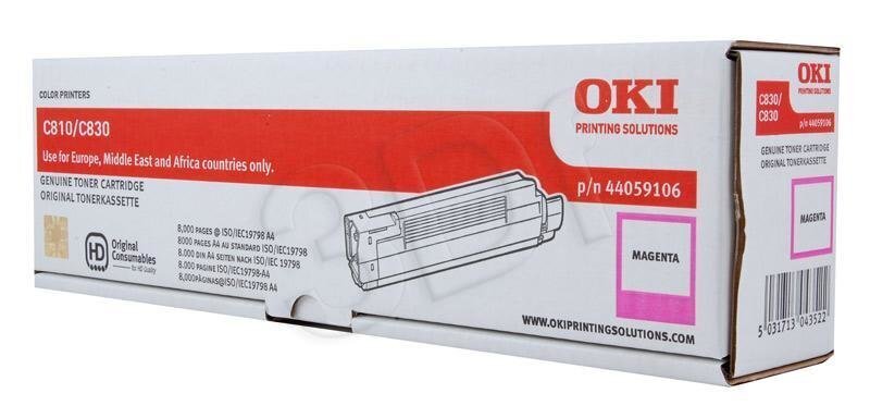 Tooner OKI 44059106 Fuksiinpunane цена и информация | Laserprinteri toonerid | hansapost.ee